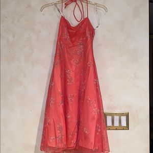 Coral Cocktail dress